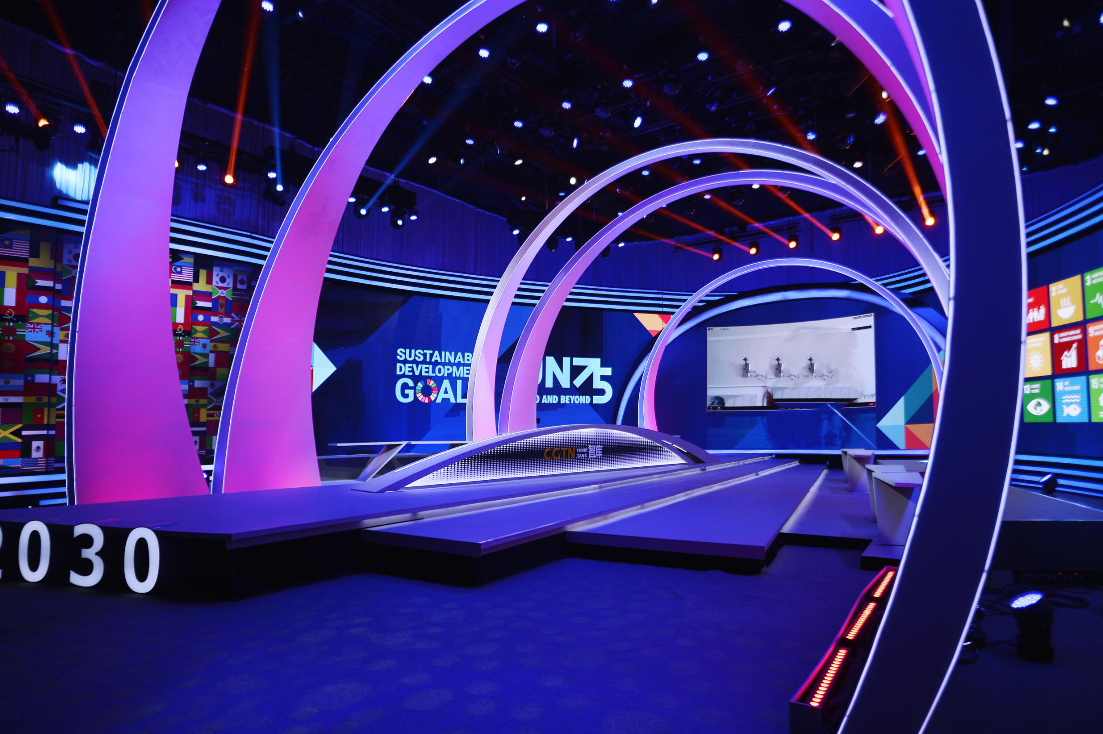 CGTN Studio for the 75th Anniversary of the United Nations